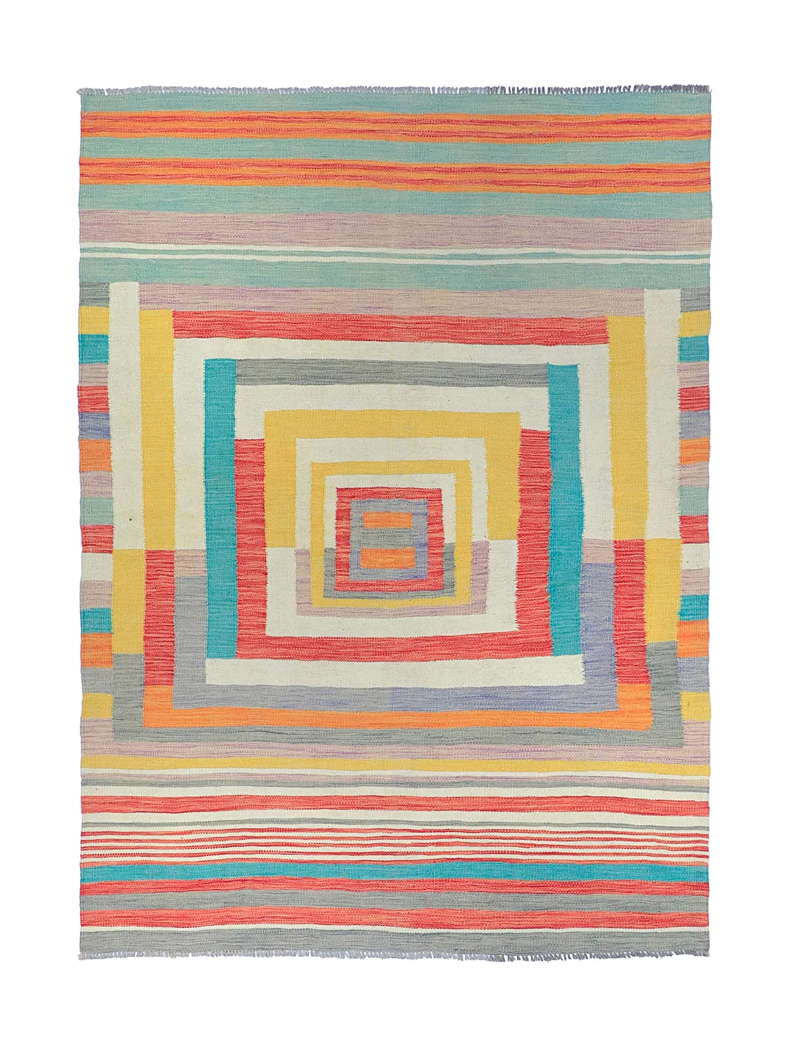 Oosters Tapijt - Kelim Hand Woven - 151 x 202 cm