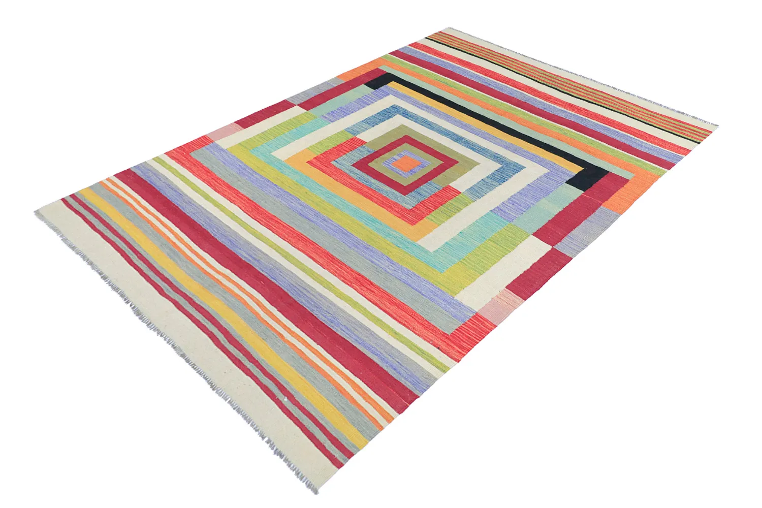Oosters Tapijt - Kelim Hand Woven - 172 x 244 cm