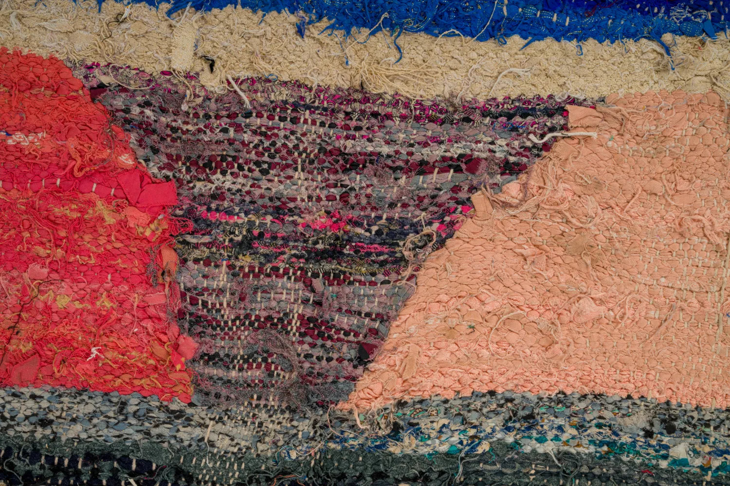 Marokkaanse Berber tapijt Boucherouite 135 x 270 cm