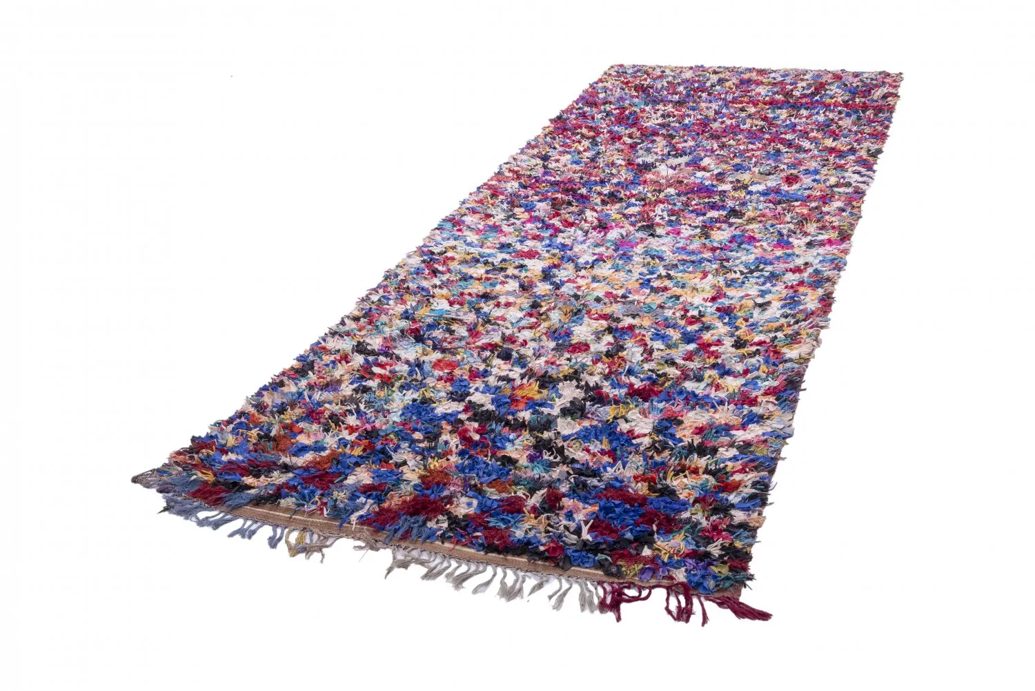 Marokkaanse Berber tapijt Boucherouite 370 x 145 cm
