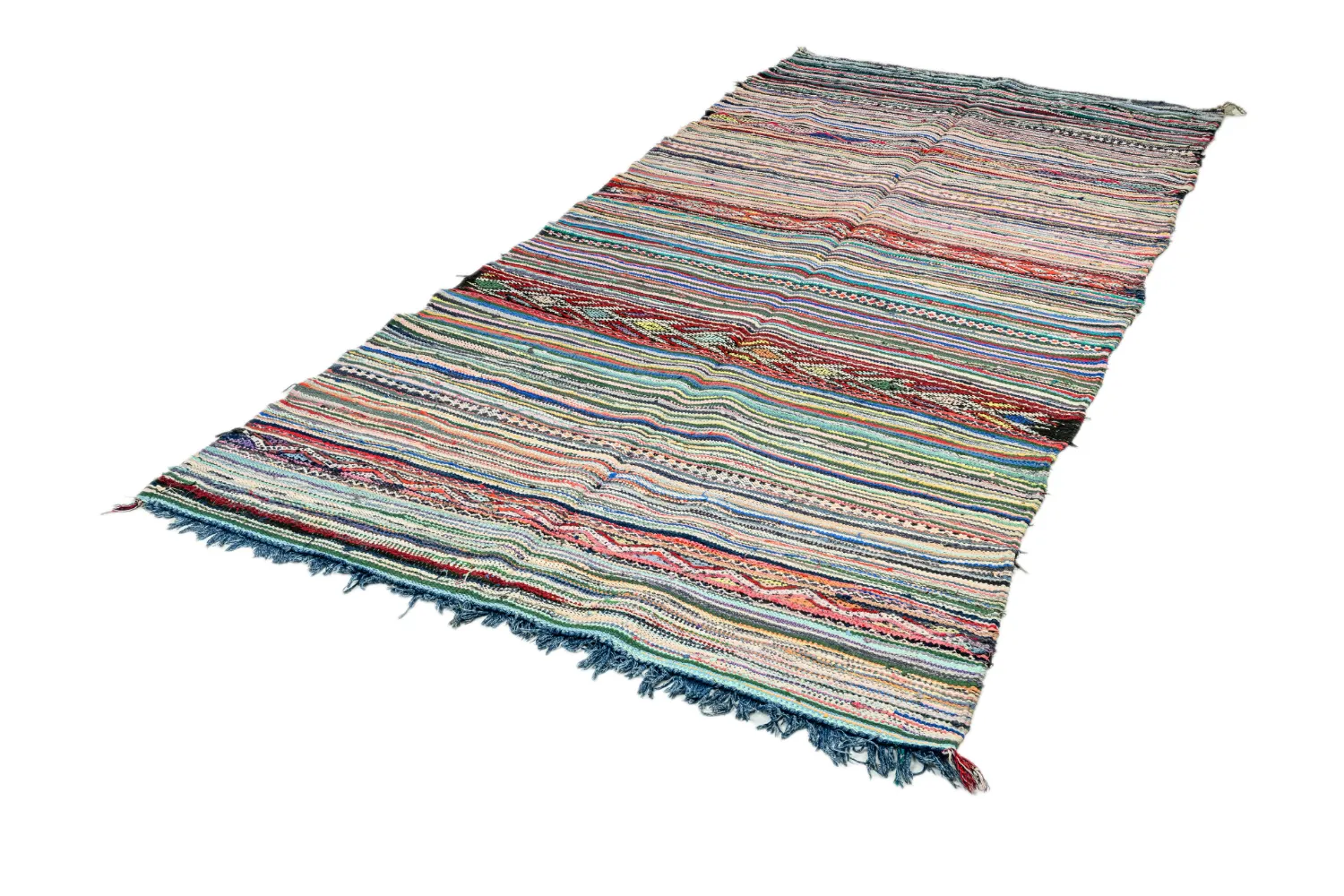Marokkaanse Berber tapijt Boucherouite 150 x 340 cm