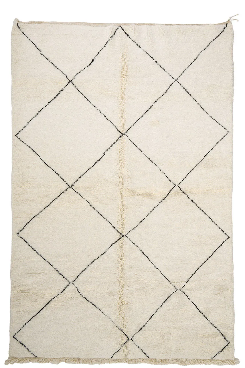 Kelim Marokkaanse Berber tapijt Beni Ouarain 195 x 295 cm