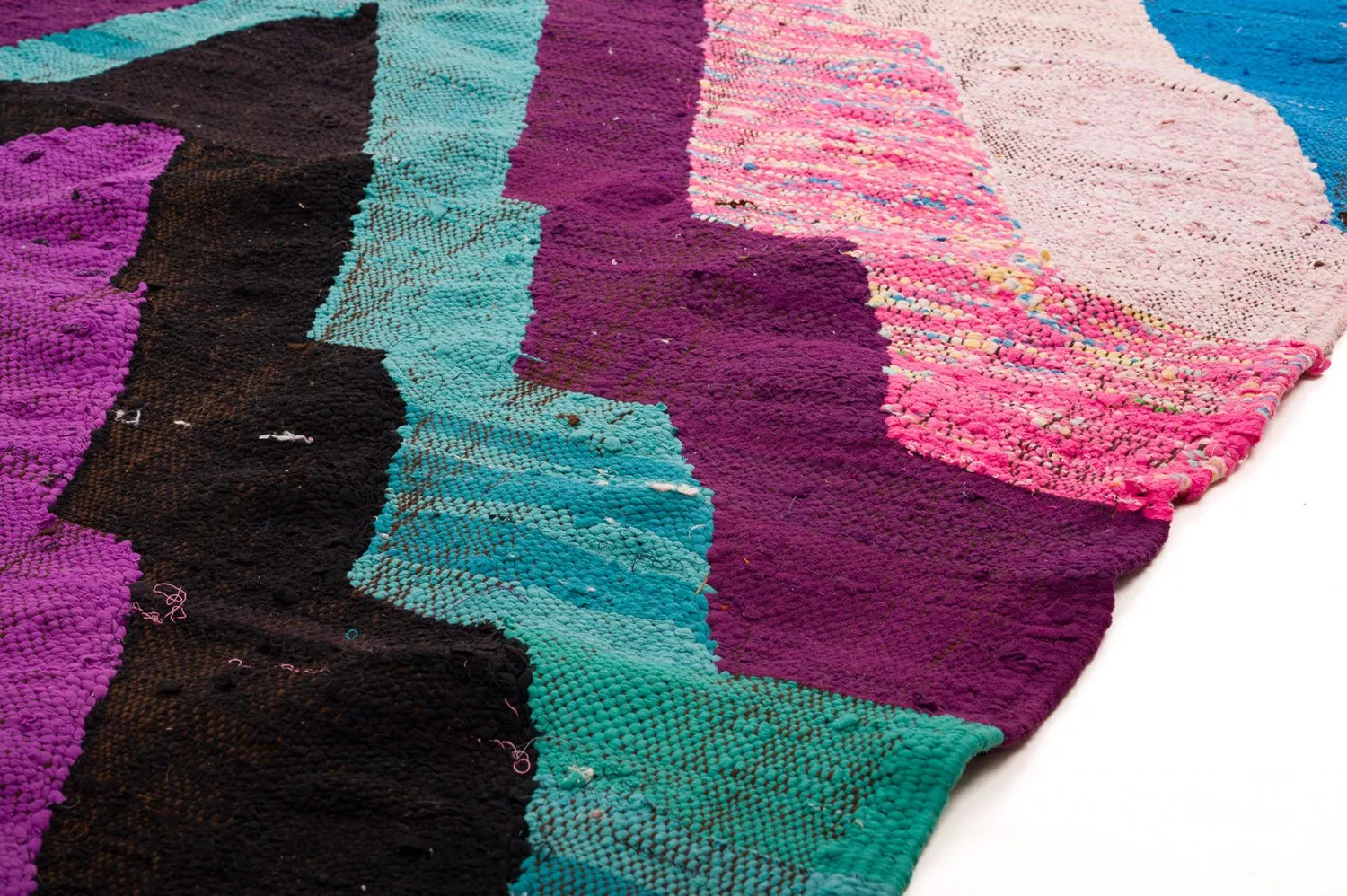 Marokkaanse Berber tapijt Boucherouite 140 x 250 cm