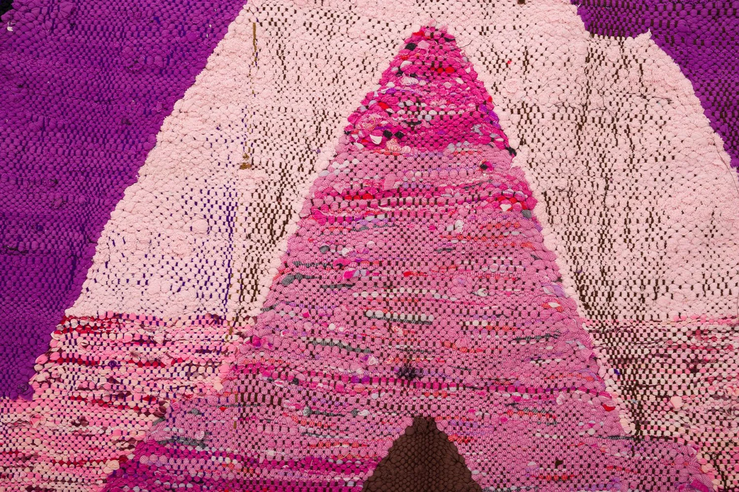 Marokkaanse Berber tapijt Boucherouite 140 x 250 cm