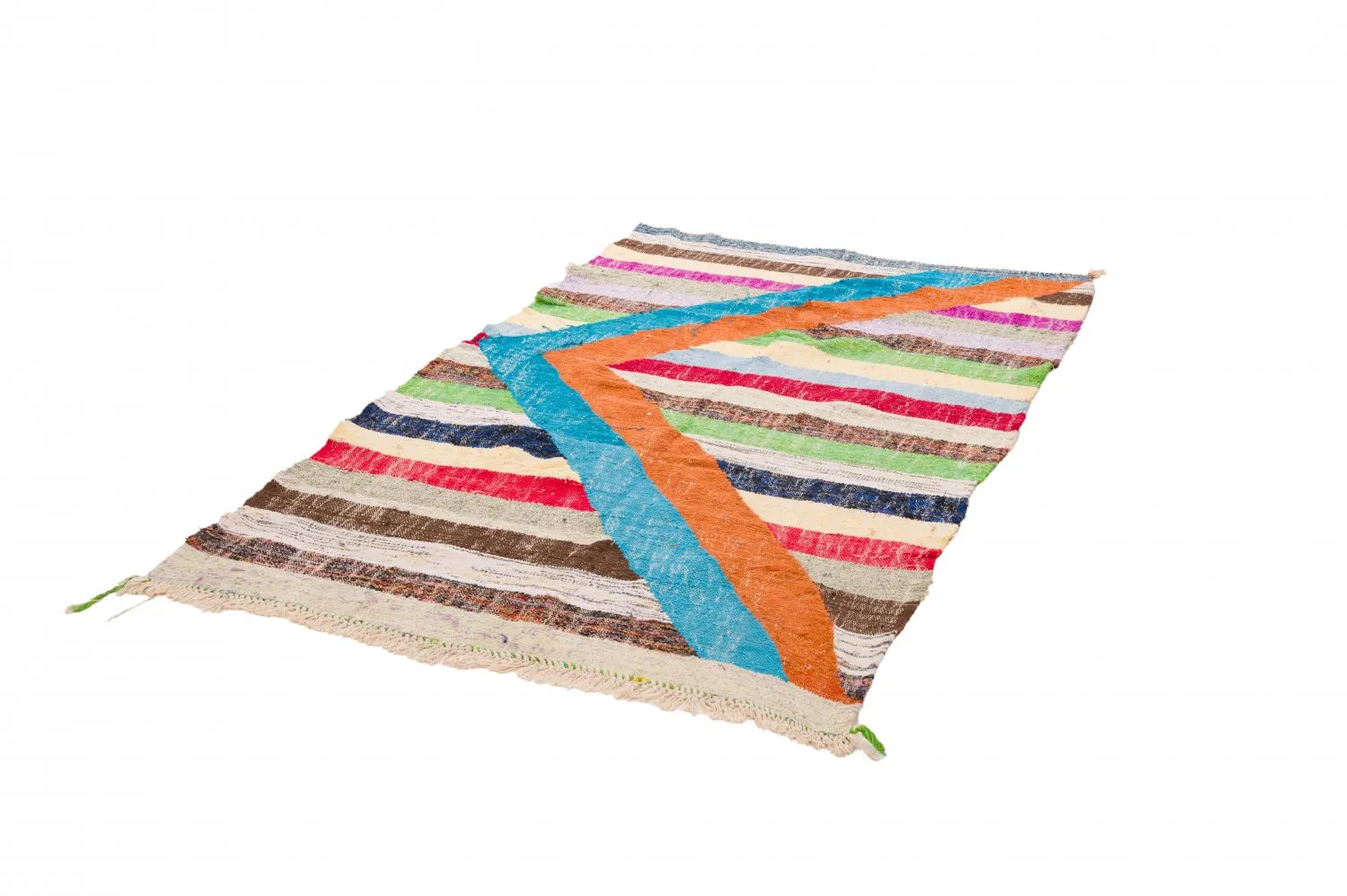 Marokkaanse Berber tapijt Boucherouite 125 x 215 cm