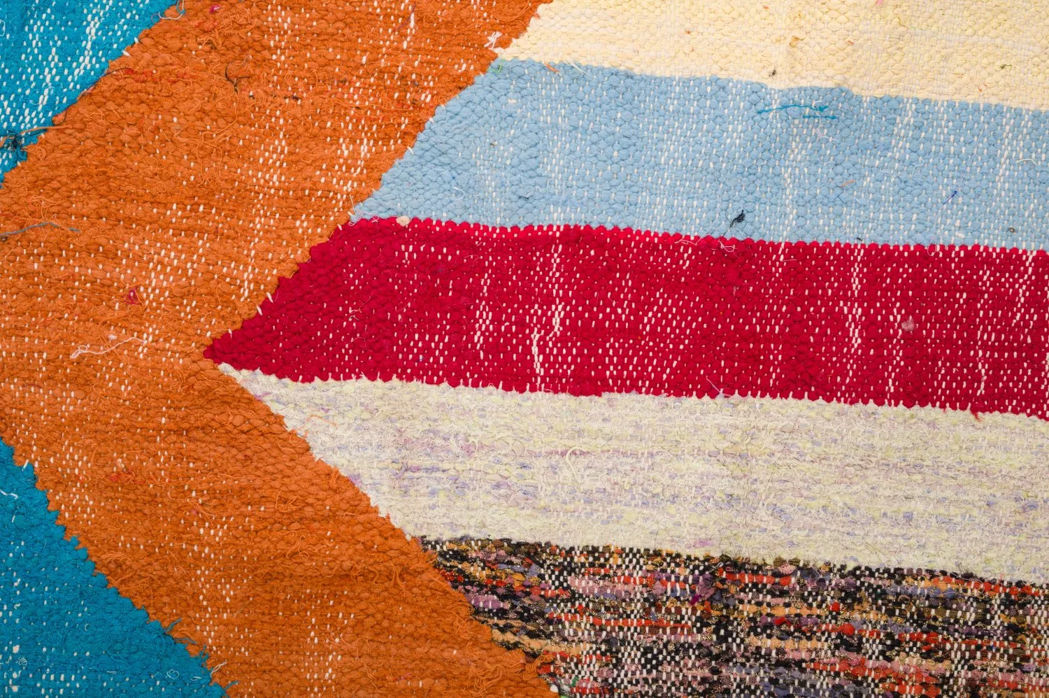 Marokkaanse Berber tapijt Boucherouite 125 x 215 cm