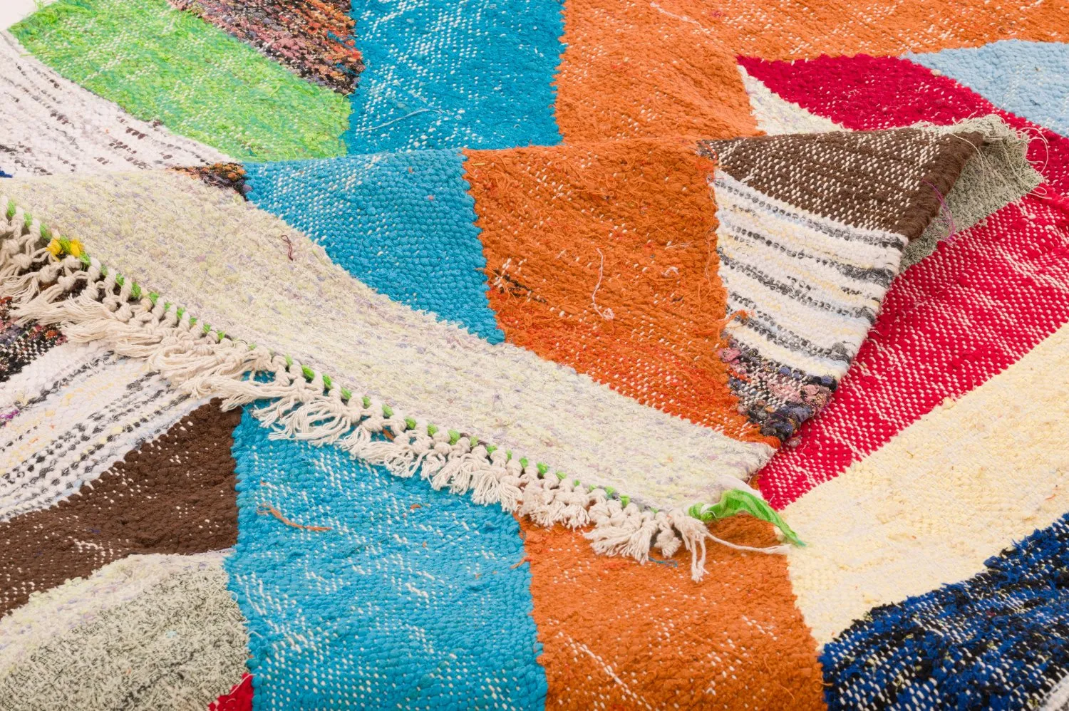 Marokkaanse Berber tapijt Boucherouite 125 x 215 cm