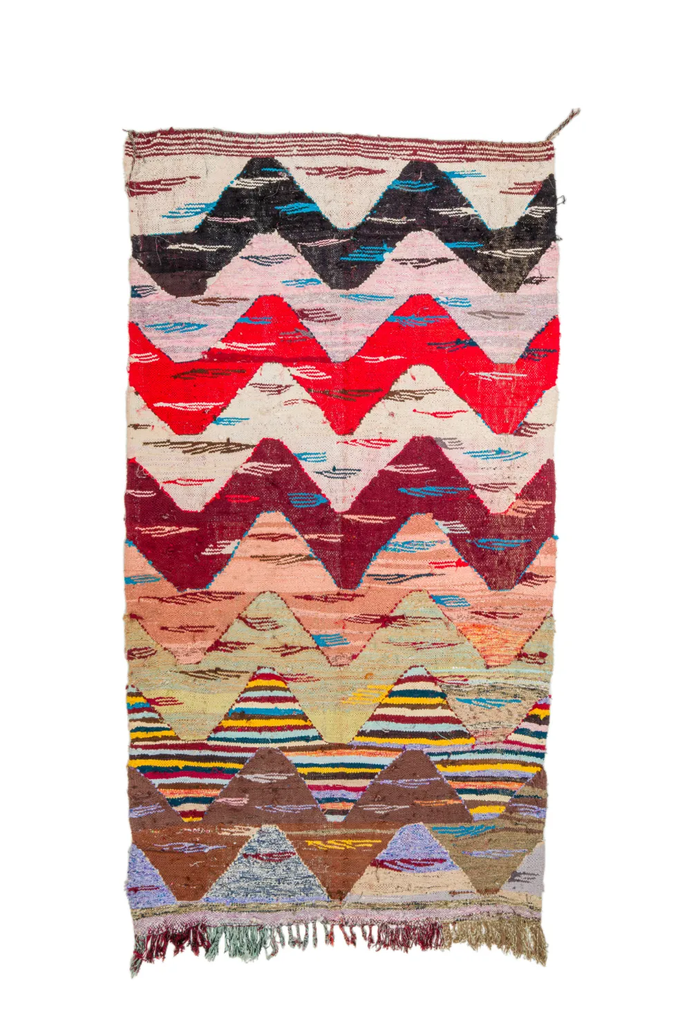 Marokkaanse Berber tapijt Boucherouite 160 x 295 cm