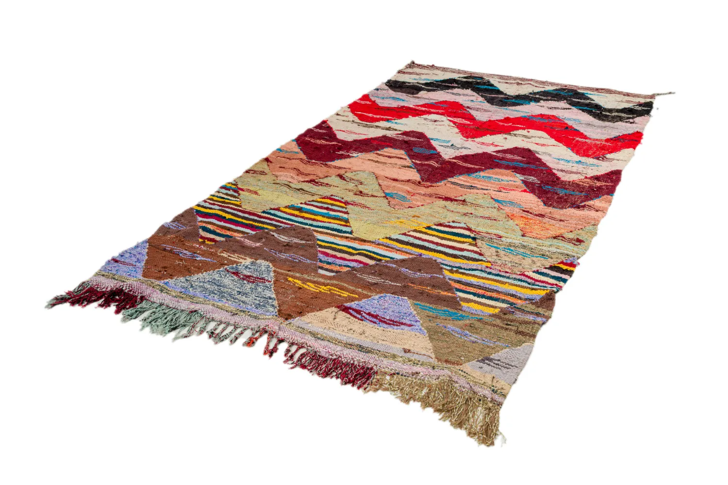 Marokkaanse Berber tapijt Boucherouite 160 x 295 cm