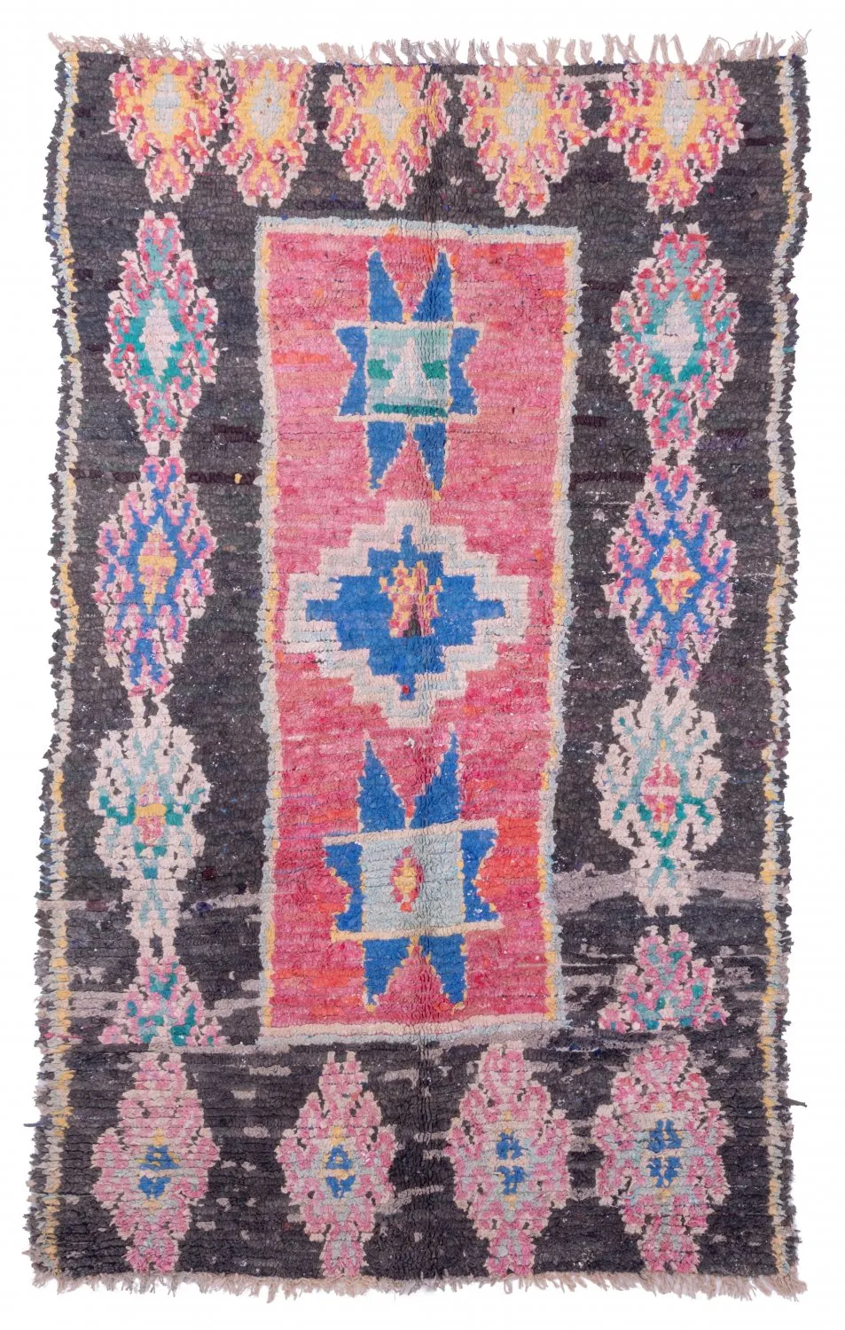 Marokkaanse Berber tapijt Boucherouite 225 x 130 cm