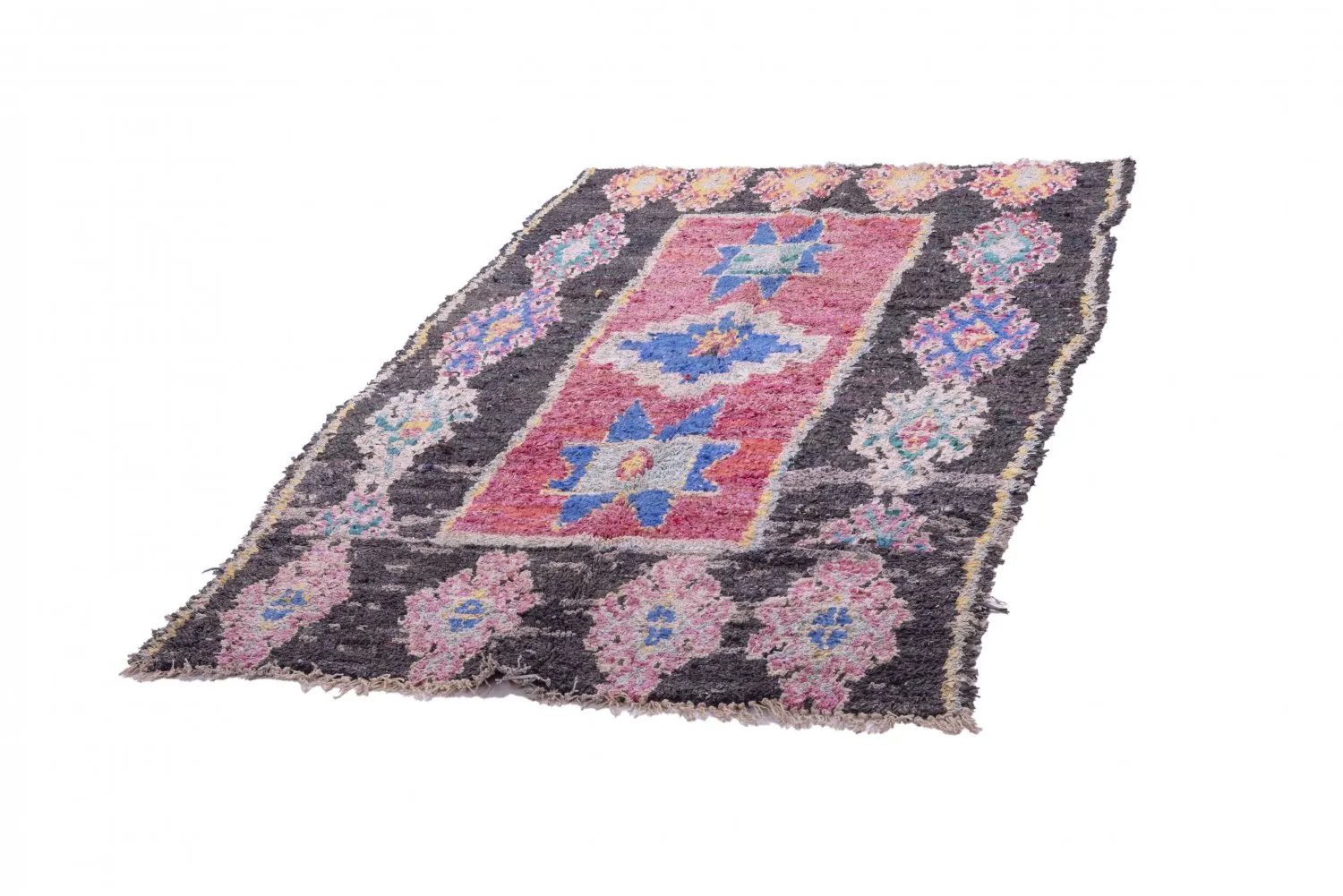 Marokkaanse Berber tapijt Boucherouite 225 x 130 cm
