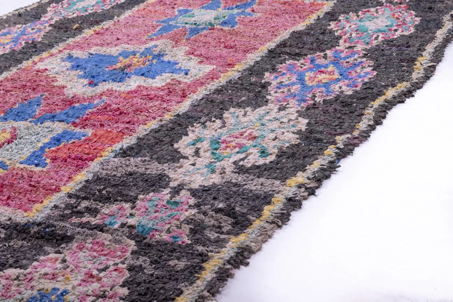 Marokkaanse Berber tapijt Boucherouite 225 x 130 cm