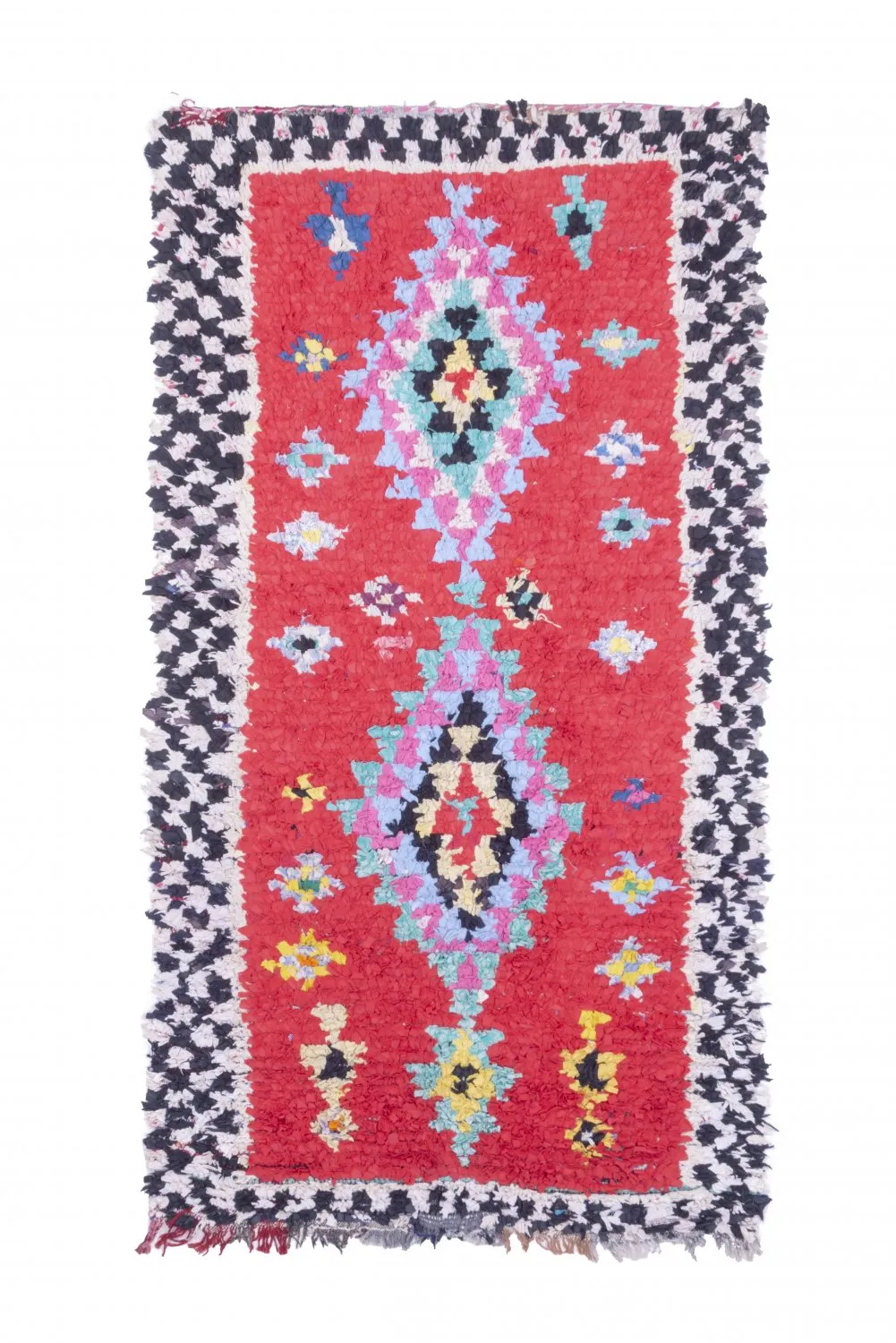Marokkaanse Berber tapijt Boucherouite 245 x 135 cm