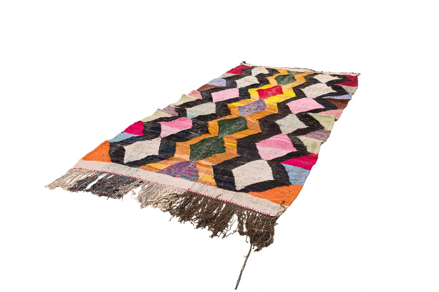 Marokkaanse Berber tapijt Boucherouite 150 x 305 cm