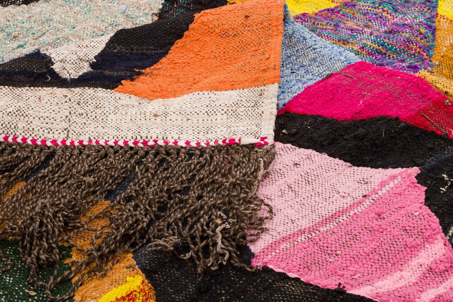 Marokkaanse Berber tapijt Boucherouite 150 x 305 cm