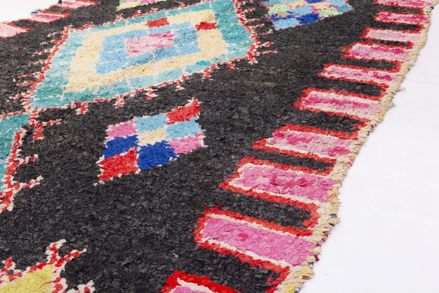 Marokkaanse Berber tapijt Boucherouite 330 x 150 cm
