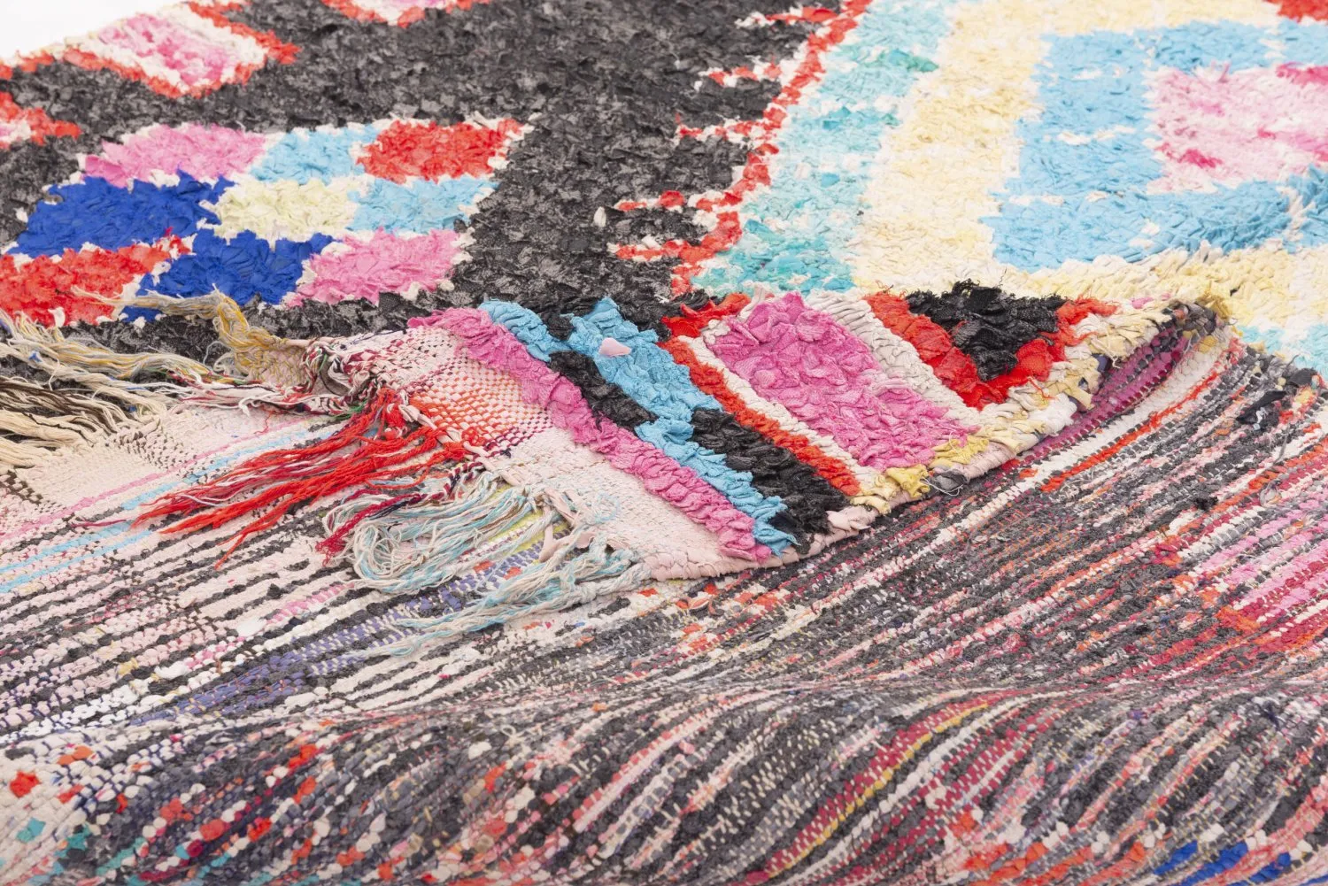 Marokkaanse Berber tapijt Boucherouite 330 x 150 cm