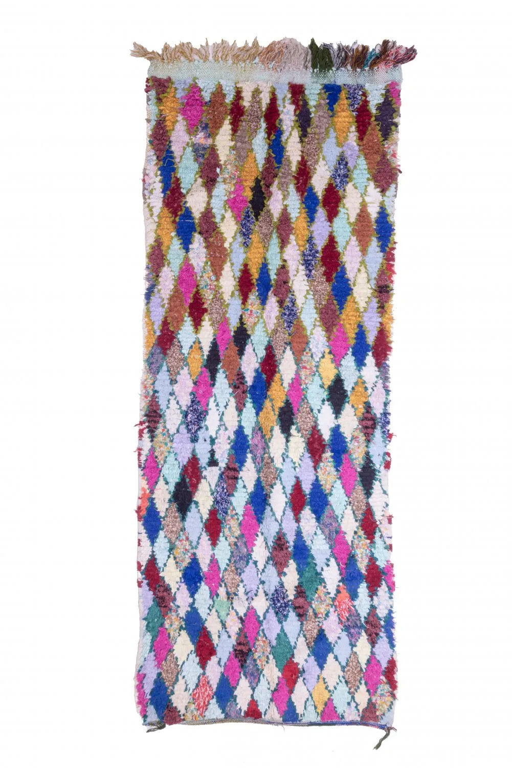 Marokkaanse Berber tapijt Boucherouite 280 x 105 cm