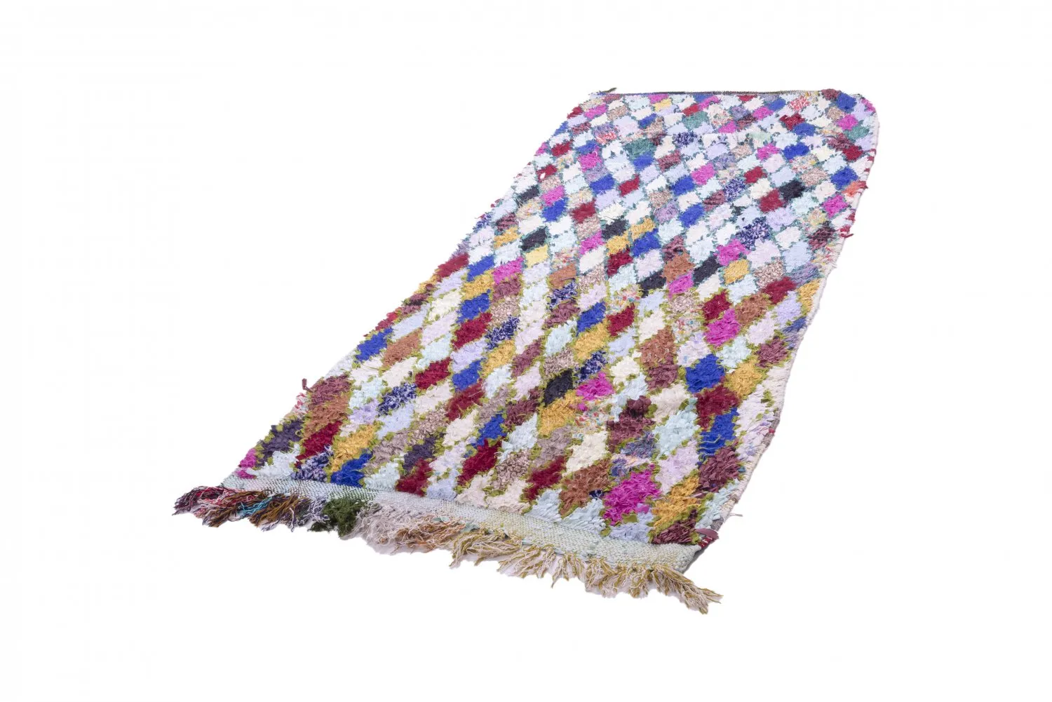 Marokkaanse Berber tapijt Boucherouite 280 x 105 cm