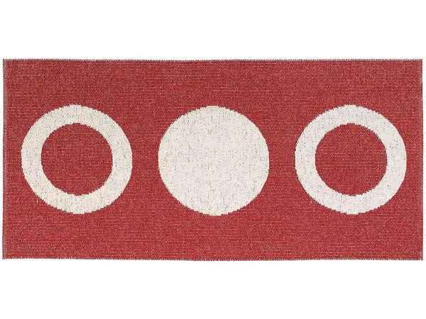 Plastic-kleden - Horredskleden Circle (rood)