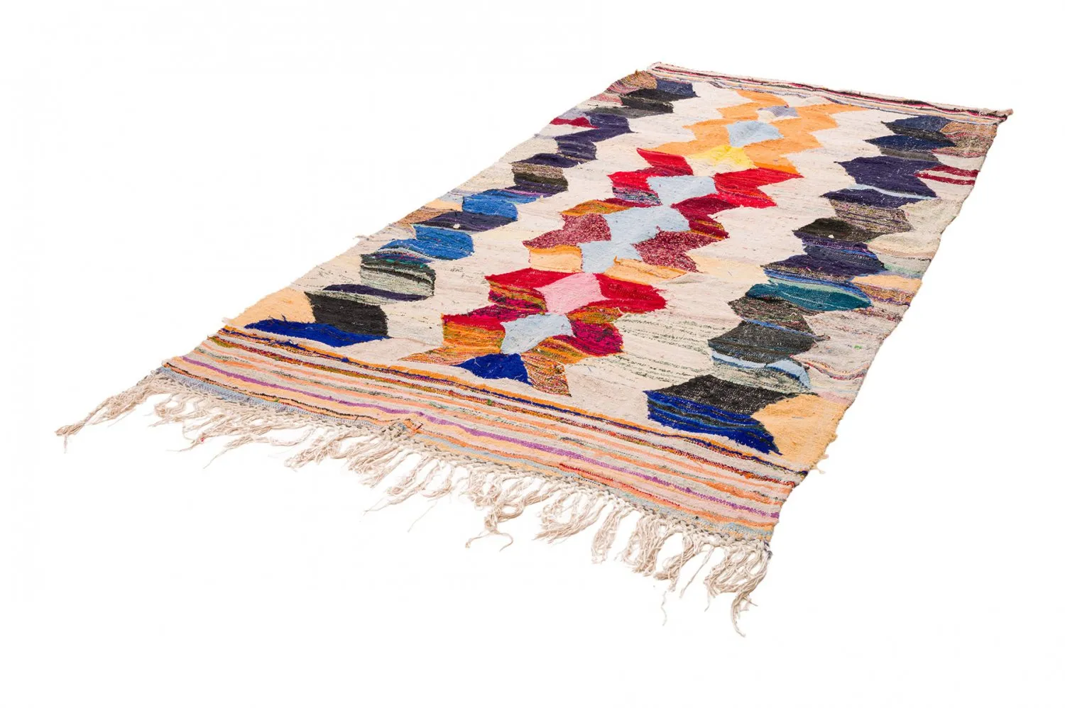 Marokkaanse Berber tapijt Boucherouite 155 x 325 cm