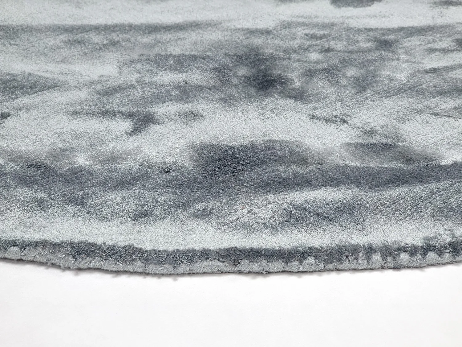 Rond vloerkleed - Jodhpur Special Luxury Edition (blauw/grijs)