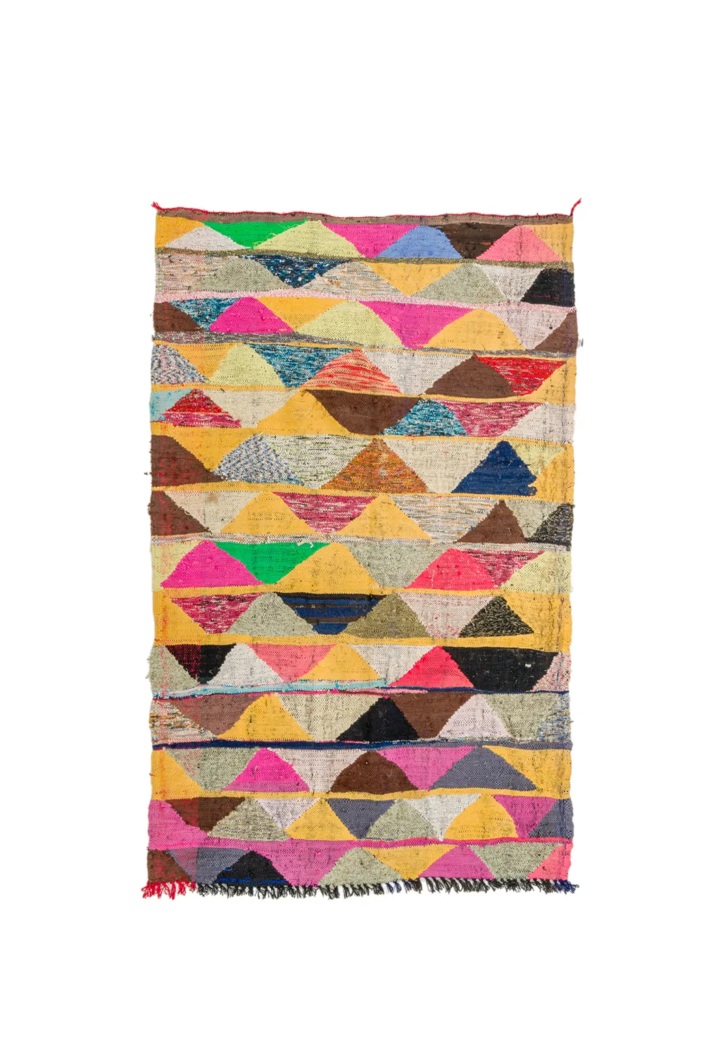 Marokkaanse Berber tapijt Boucherouite 140 x 230 cm