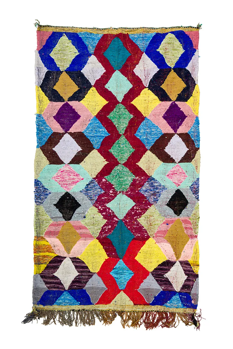 Marokkaanse Berber tapijt Boucherouite 150 x 255 cm