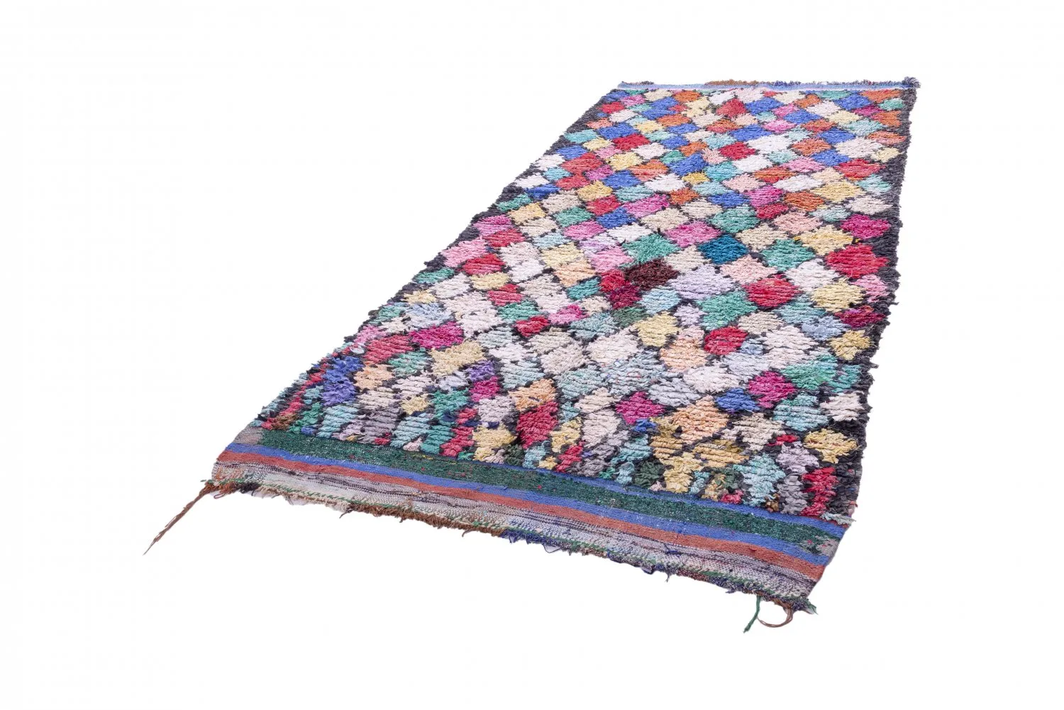 Marokkaanse Berber tapijt Boucherouite 325 x 160 cm