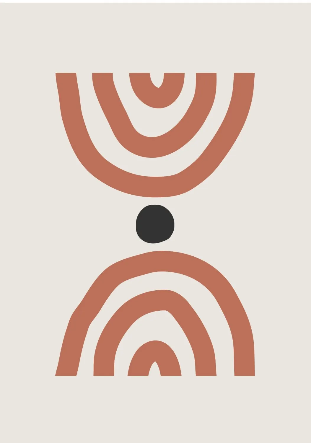 Wilton - Vannes (beige/zwart/oranje)