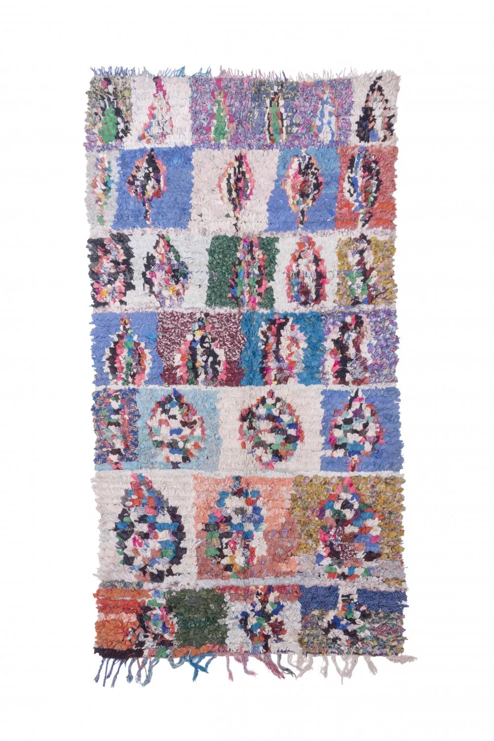 Marokkaanse Berber tapijt Boucherouite 245 x 130 cm