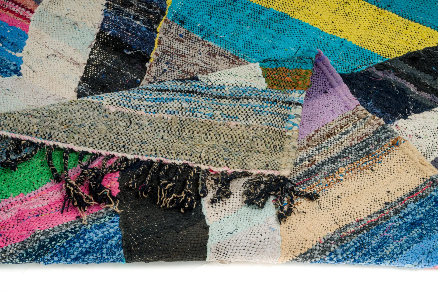 Marokkaanse Berber tapijt Boucherouite 130 x 220 cm