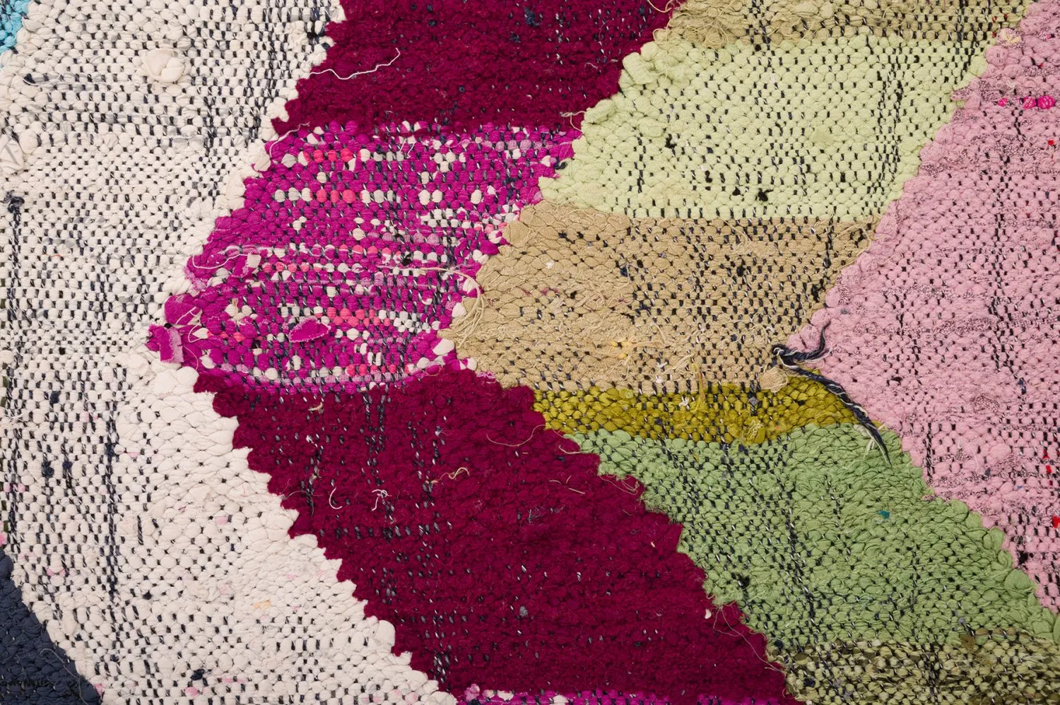 Marokkaanse Berber tapijt Boucherouite 130 x 240 cm