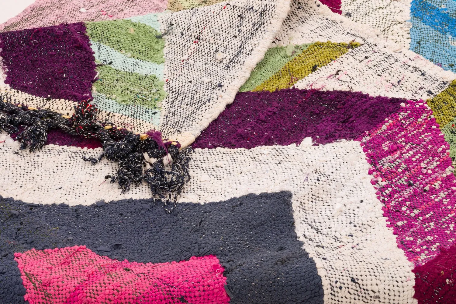 Marokkaanse Berber tapijt Boucherouite 130 x 240 cm