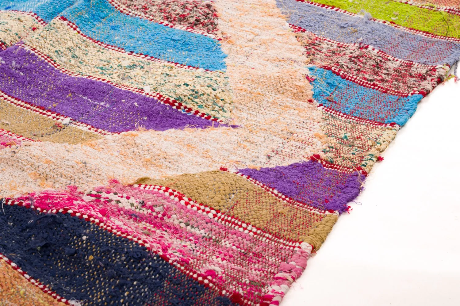 Marokkaanse Berber tapijt Boucherouite 125 x 265 cm