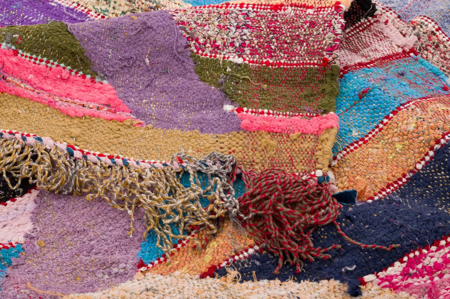 Marokkaanse Berber tapijt Boucherouite 125 x 265 cm