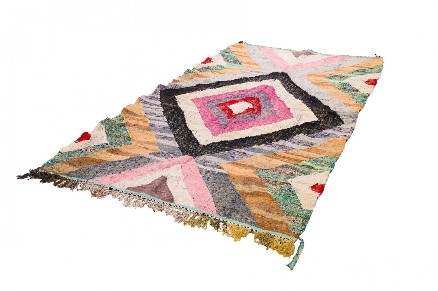 Marokkaanse Berber tapijt Boucherouite 155 x 285 cm