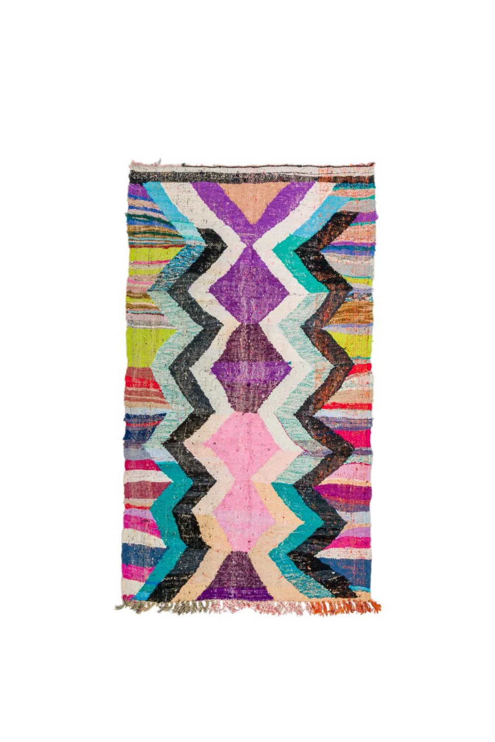 Marokkaanse Berber tapijt Boucherouite 130 x 235 cm