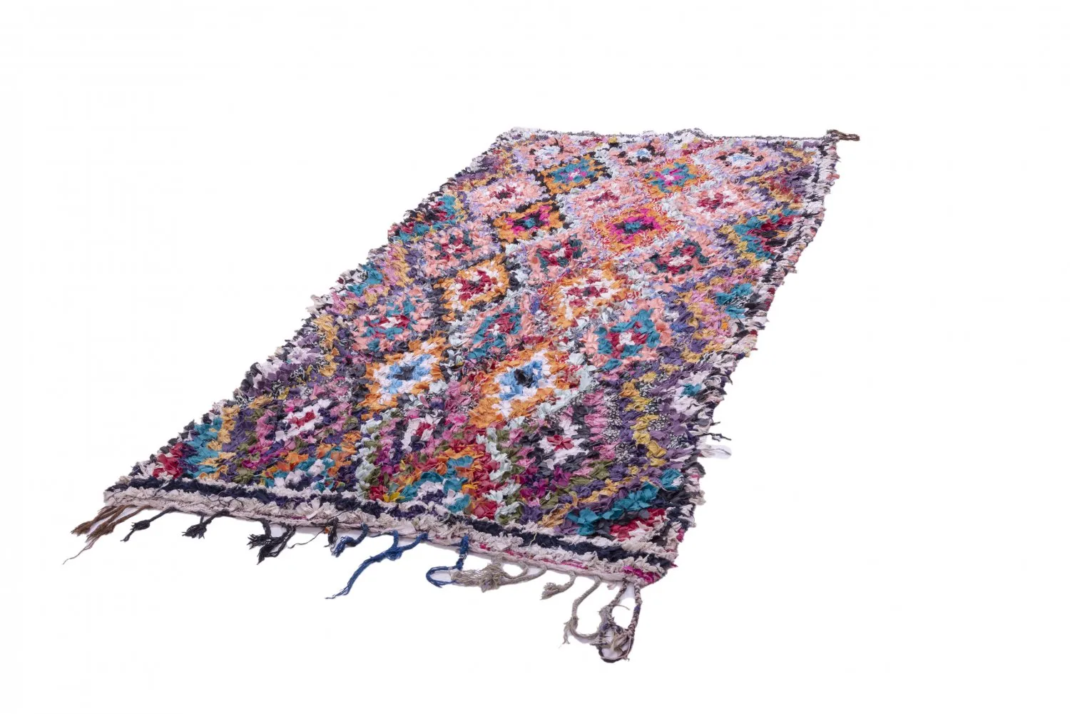 Marokkaanse Berber tapijt Boucherouite 275 x 120 cm