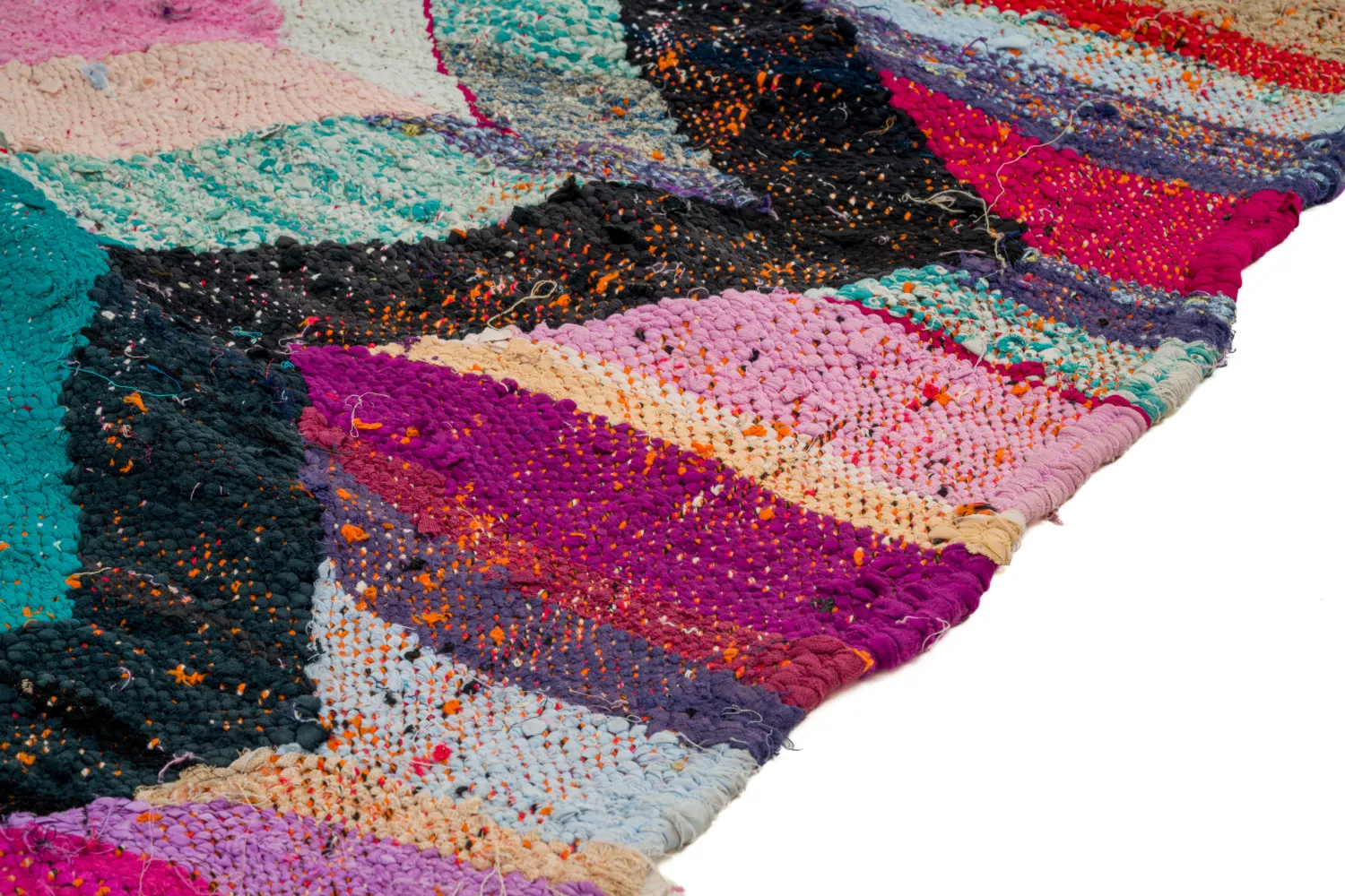 Marokkaanse Berber tapijt Boucherouite 130 x 235 cm