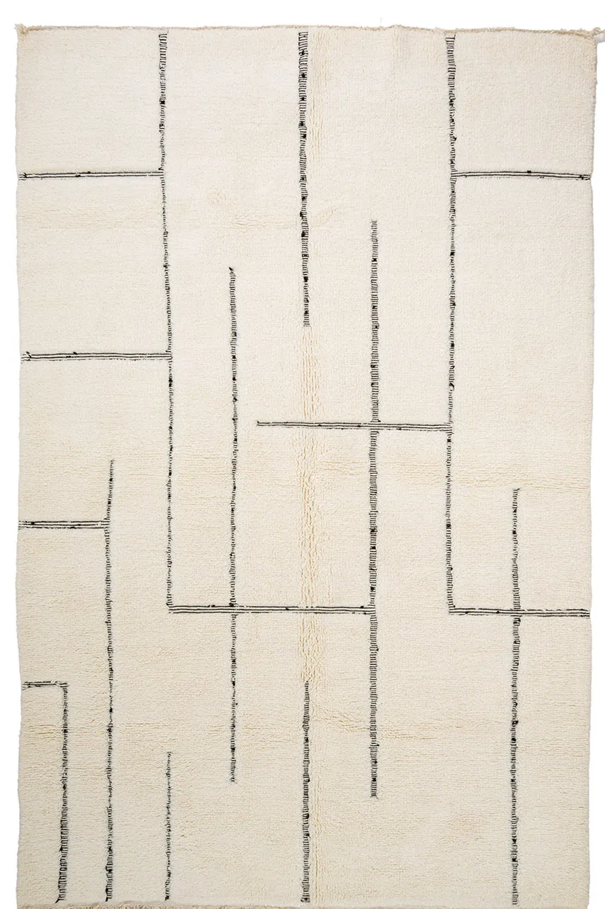 Kelim Marokkaanse Berber tapijt Beni Ouarain 200 x 315 cm