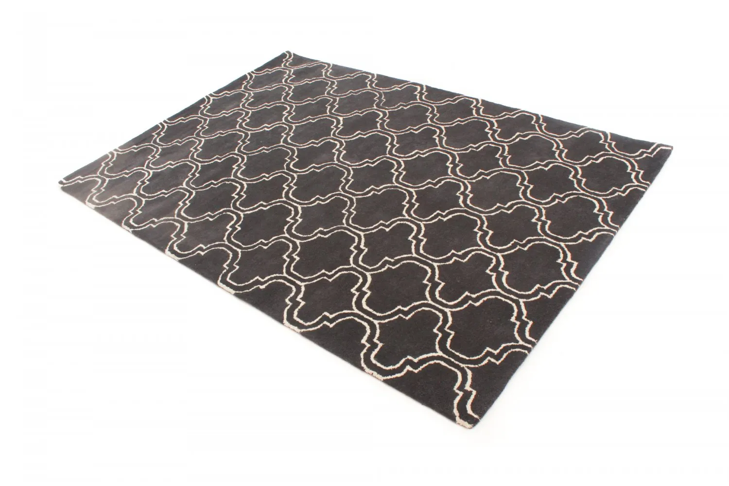 Wollen-vloerkleed - Korinth (donker grijs)