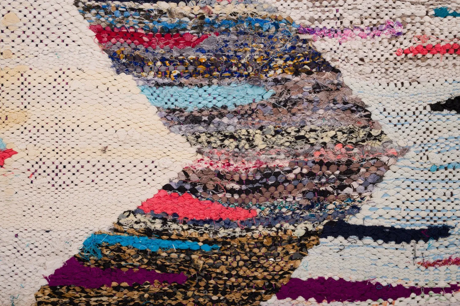 Marokkaanse Berber tapijt Boucherouite 145 x 310 cm