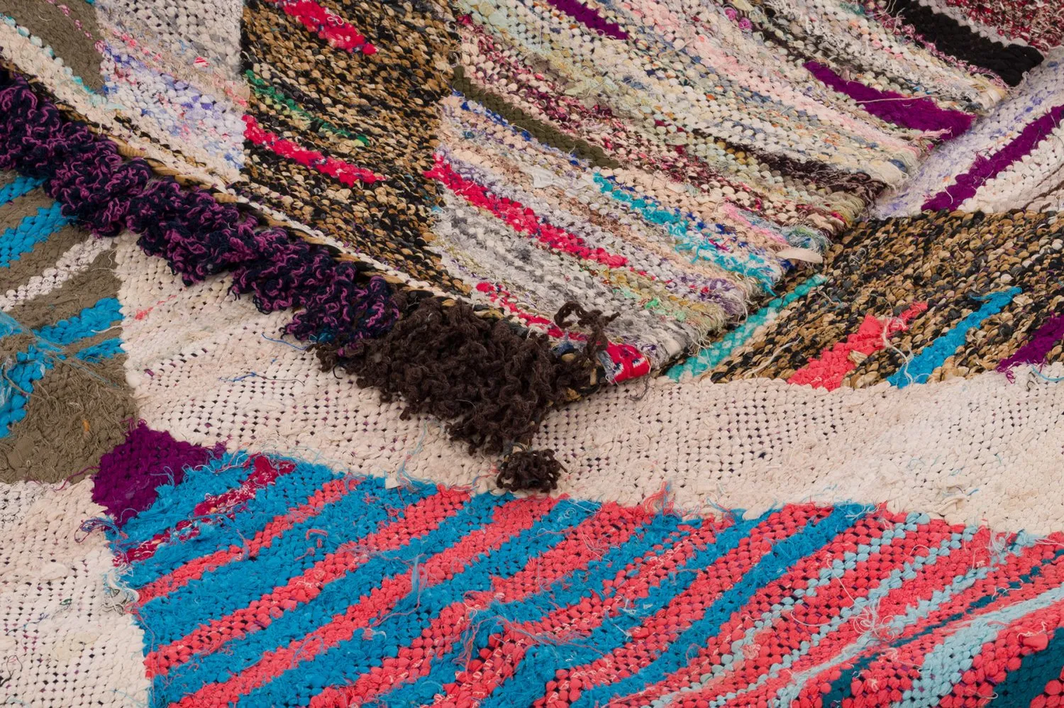 Marokkaanse Berber tapijt Boucherouite 145 x 310 cm