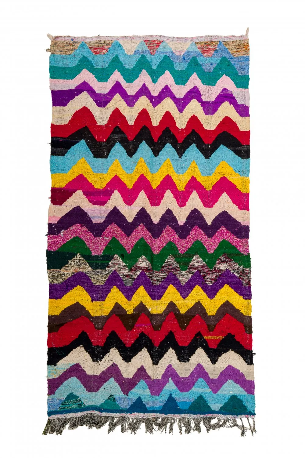 Marokkaanse Berber tapijt Boucherouite 125 x 235 cm