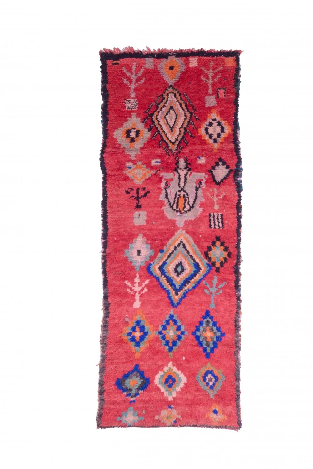 Marokkaanse Berber tapijt Boucherouite 240 x 90 cm