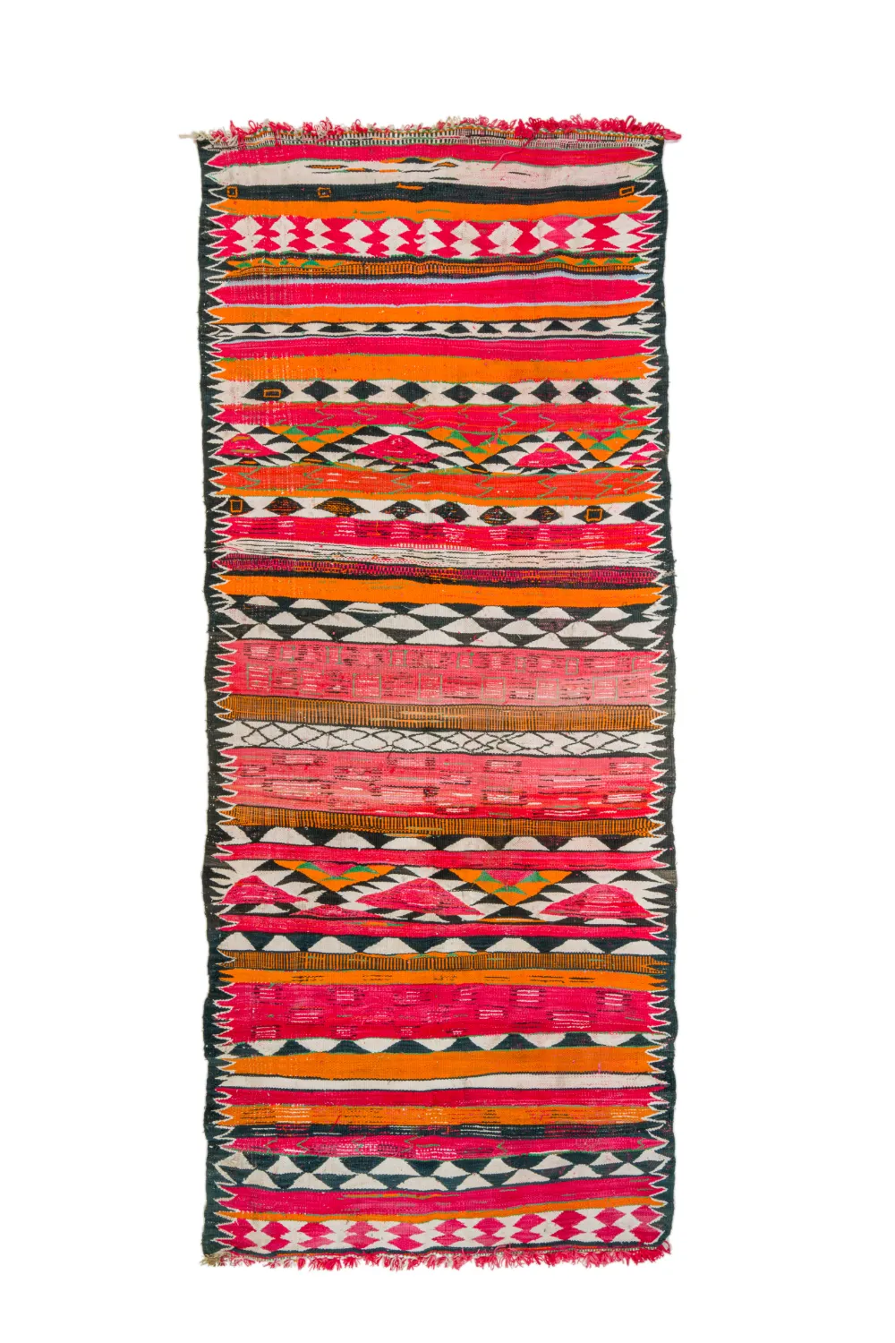 Marokkaanse Berber tapijt Boucherouite 150 x 365 cm