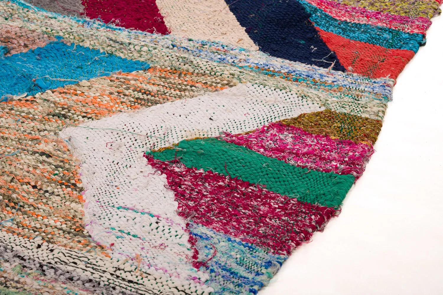 Marokkaanse Berber tapijt Boucherouite 130 x 275 cm