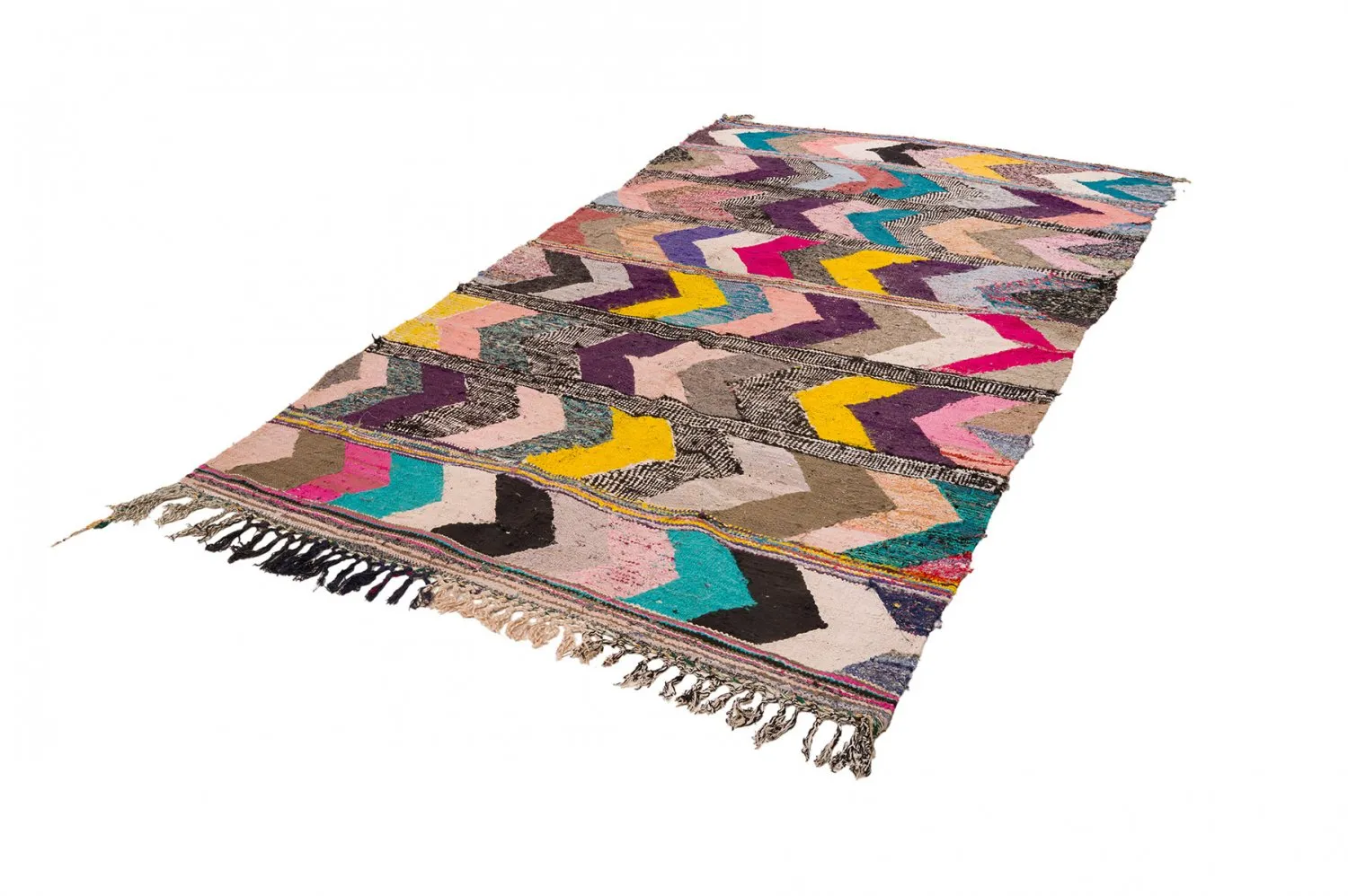 Marokkaanse Berber tapijt Boucherouite 160 x 325 cm