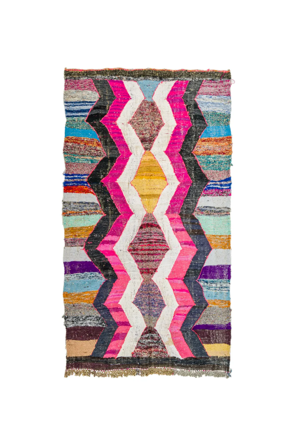 Marokkaanse Berber tapijt Boucherouite 150 x 255 cm